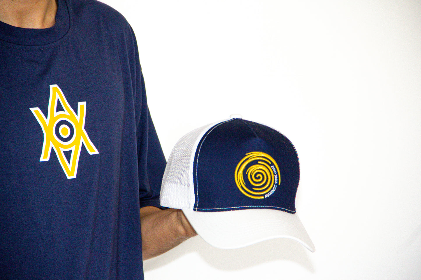 Spiral Trucker (Navy/Yellow)