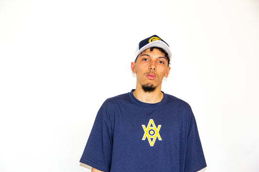 Alt. Logo Tee (Navy/Yellow)