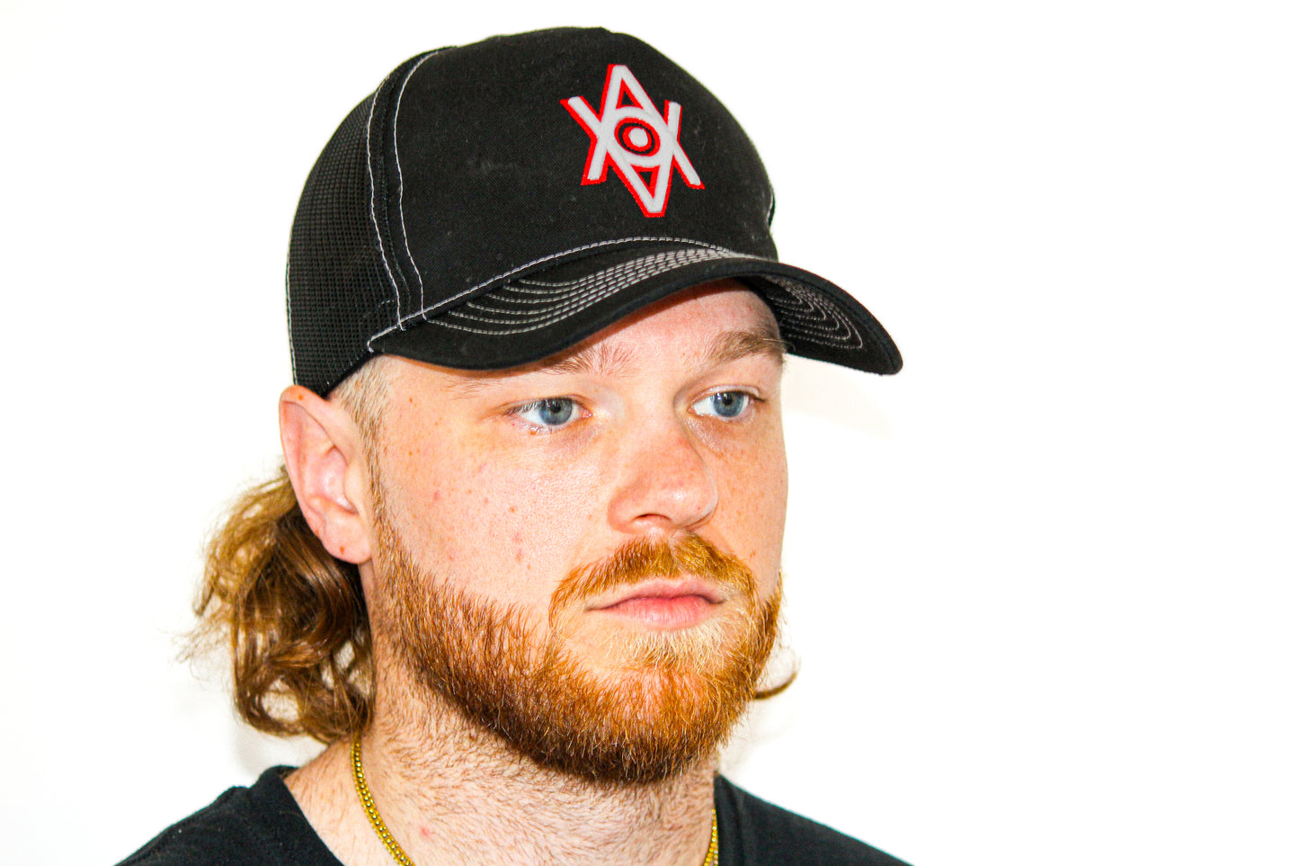 Alt. Logo Trucker (Black/Red)