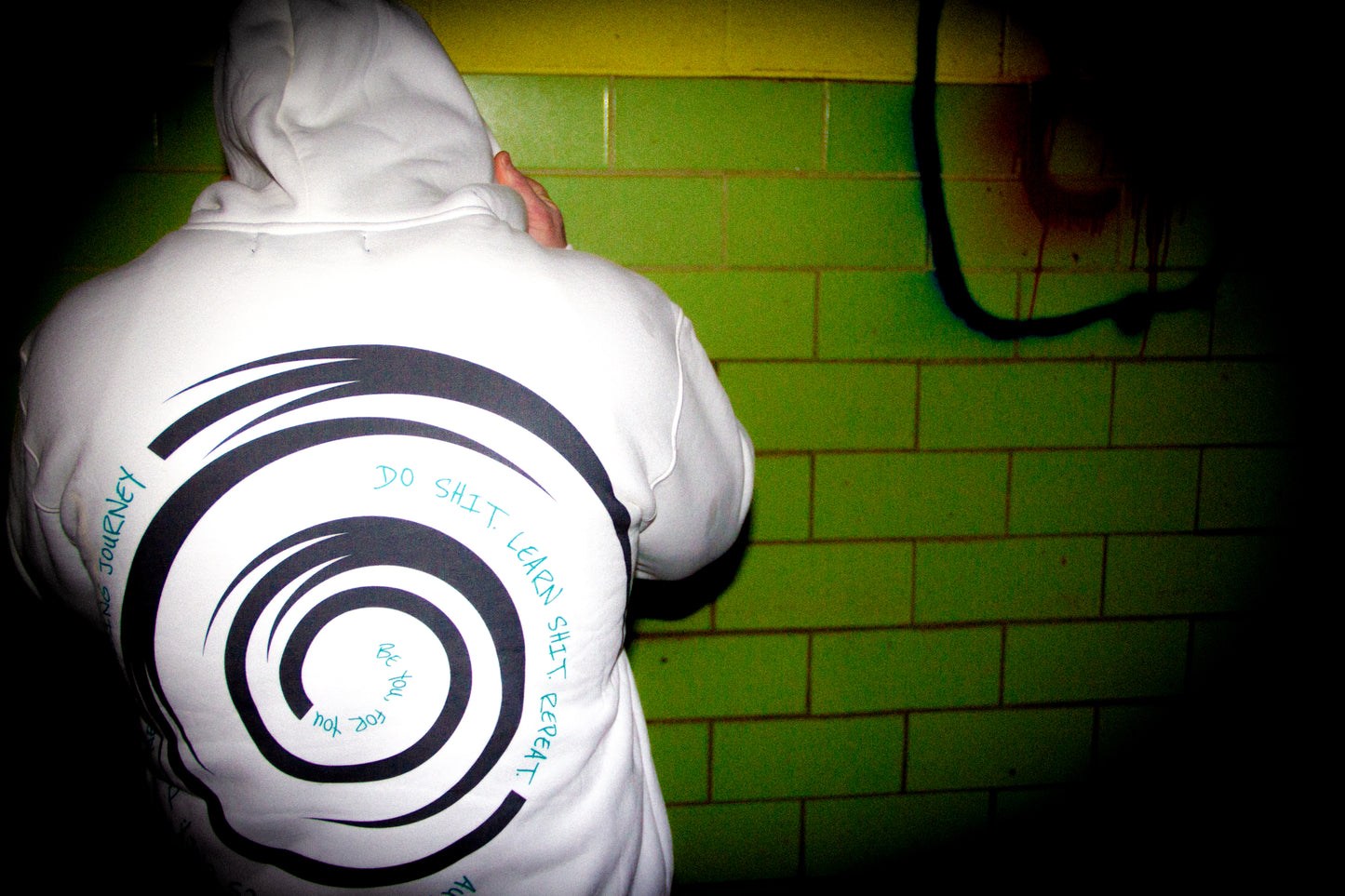 A.V.O Journey Hoodie White & Teal