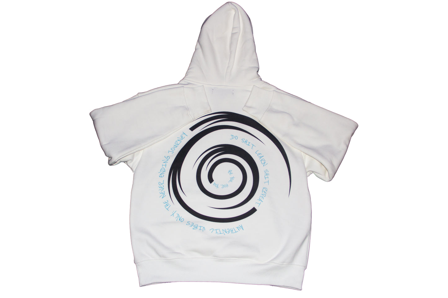 A.V.O Journey Hoodie White & Baby Blue