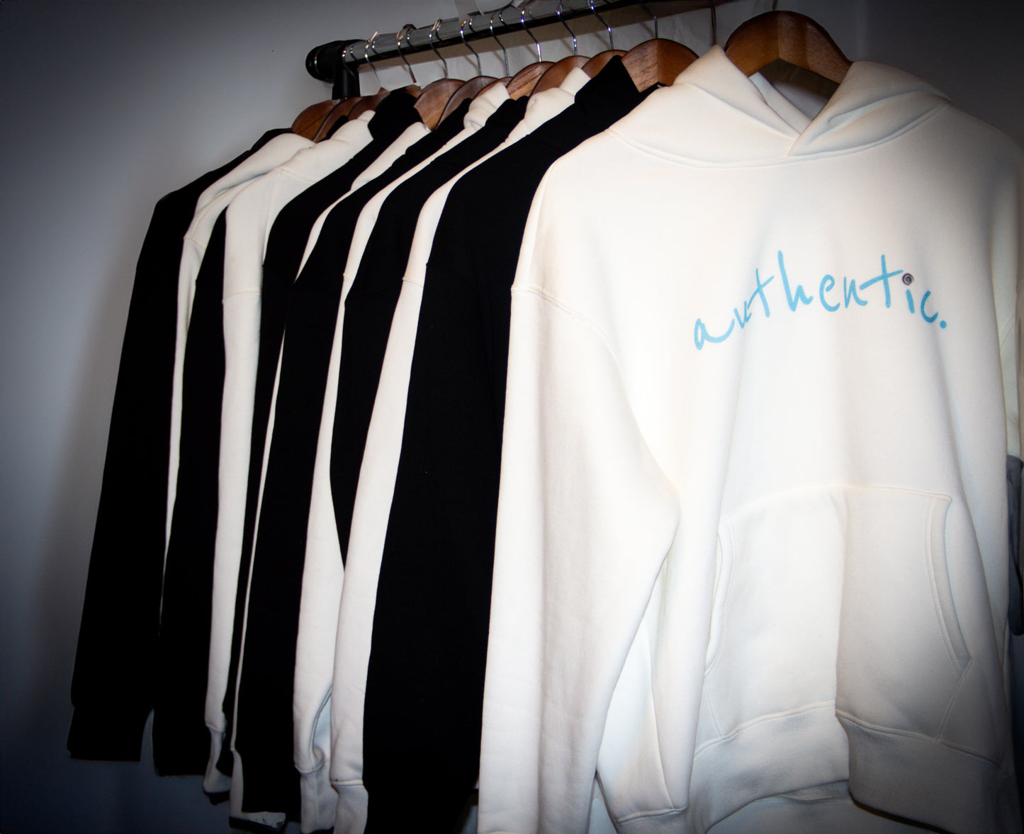 A.V.O Journey Hoodie White & Baby Blue