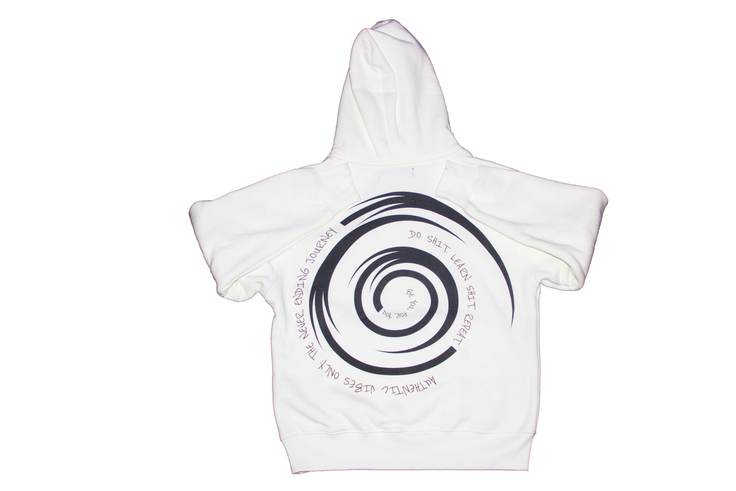 A.V.O Journey Hoodie White & Light Brown